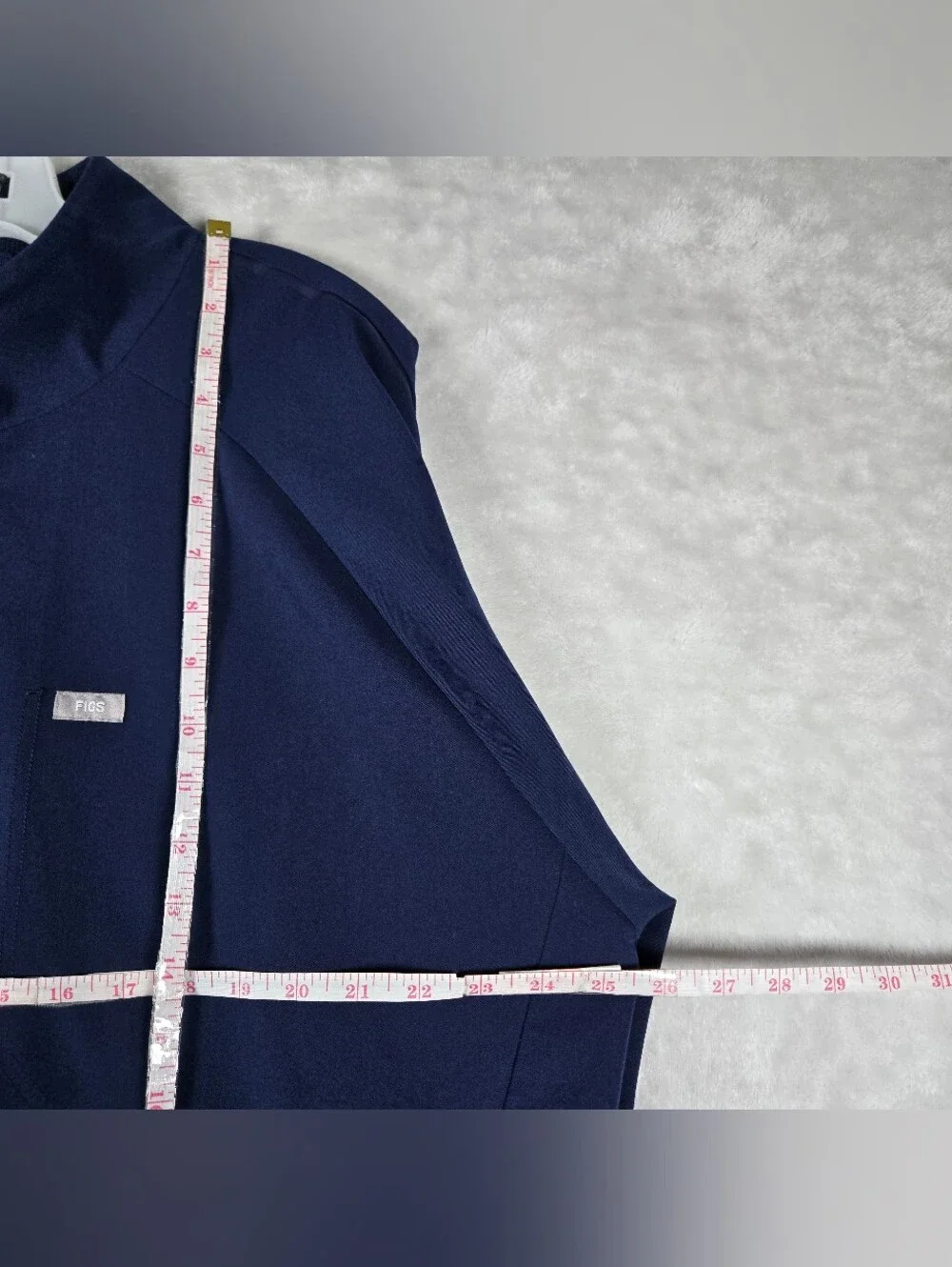 FIGS Technical Collection Full Zip Scrub Jacket Men Size 2XL XXL Navy Blue Lined